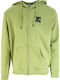 Kids Sweatshirt Cardigan with Hood Green All Trades