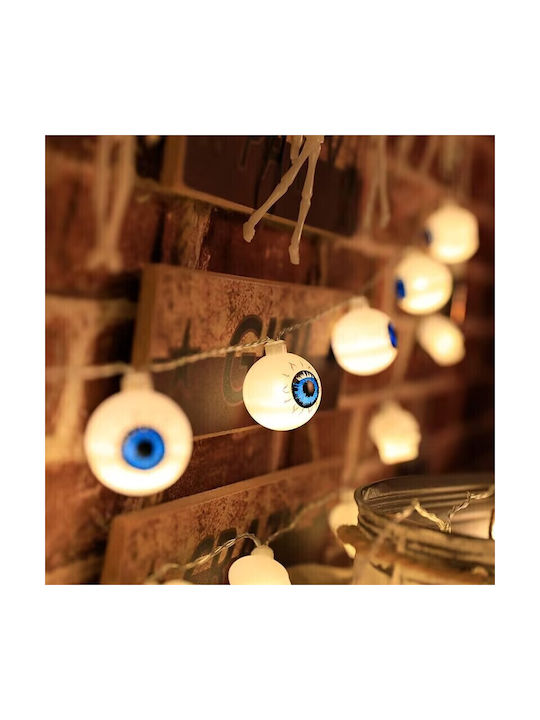 Eye Decorative Lamp Garland LED Battery White