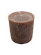 Singular Wax Scented Candle Jar Brown 1pcs