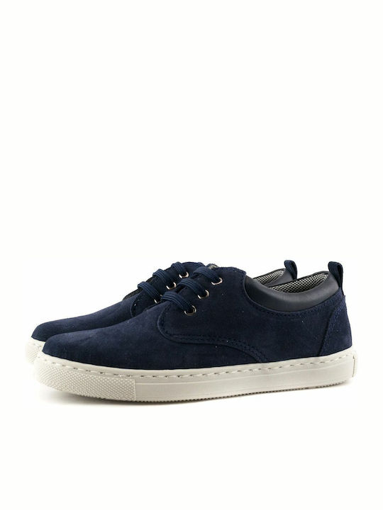 Romeo Gigli Boys Leather Moccasins Blue