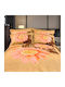 Palatex Duvet Cover Set Cotton Satin Queen with 2 Pillowcases 220x240 Beige