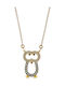 JewelStories Necklace from Gold Plated Silver with Zircon