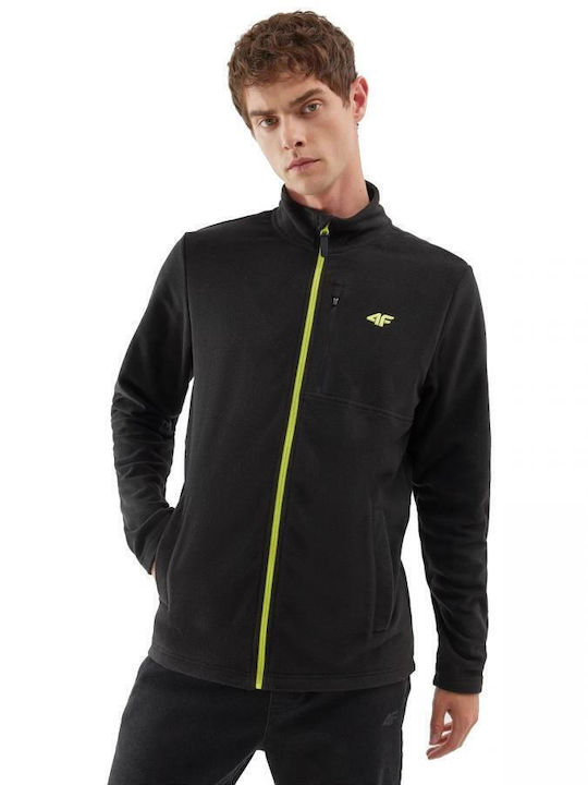 Men's Fleece Cardigan Black