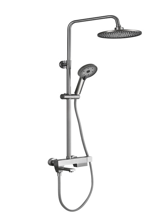 Sparke Shower Column with Mixer Gray