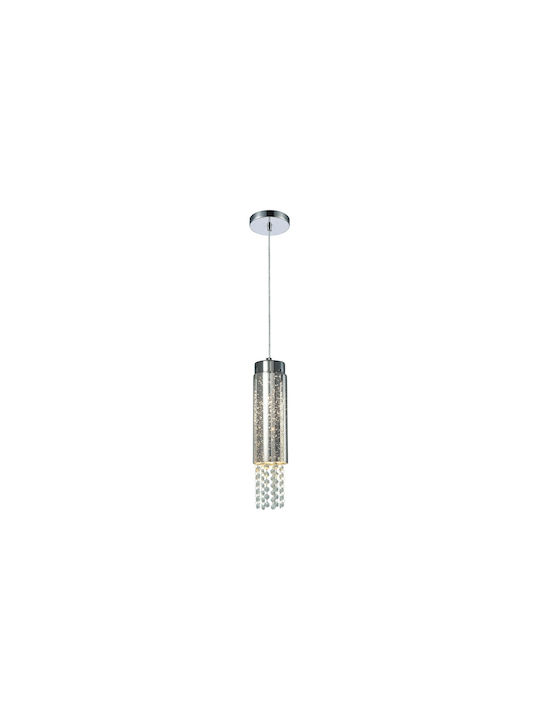 Milagro Moonlight Pendant Light Single-Light for Socket E14, E.14 Silver