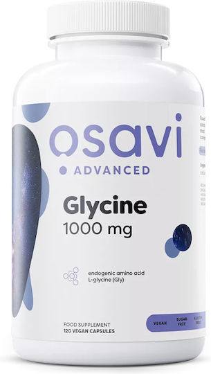 Swanson Glycine 1000mg Ειδικό Συμπλήρωμα Διατροφής 120 φυτικές κάψουλες