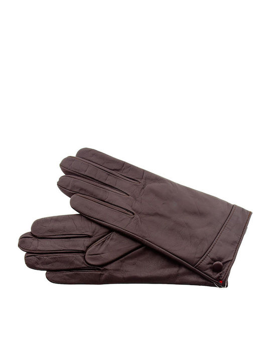 ModaBorsa Women's Leather Gloves Brown