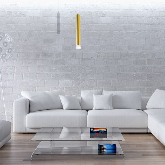Eko Light Goldie Ρυθμιζόμενο Κρεμαστό Φωτιστικό Χρυσό LED