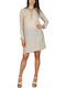 Mini Hemdkleid Kleid Beige