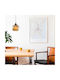 Asir Group Gold Lustră Galben Miere cu Dulie E27 20x20x116cm.