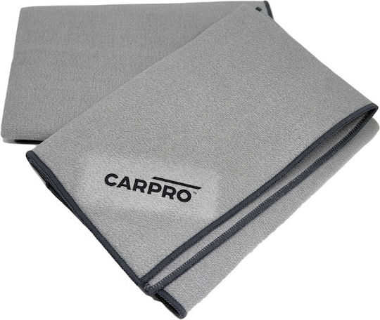 CarPro Glassfiber Tuch Mikrofaser Reinigung für Körper Auto Grau 40x40cm