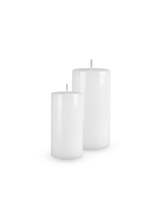 Decorative Candle Zniczplast White 400gr 1pcs