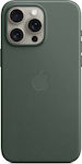 Apple Leather Back Cover Green (iPhone 15 Pro Max)