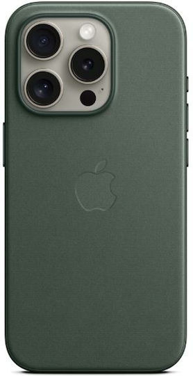 Apple Задна корица Текстил Зелен (iPhone 15 Pro Max)
