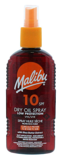 Malibu Wasserdichtes Sonnenöl SPF10 Spray 200ml