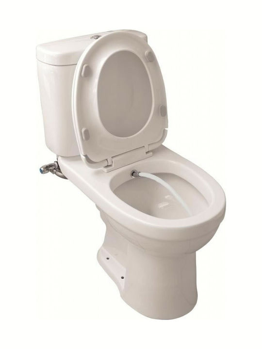 Gloria Colibri Floor-Standing Toilet and Flush that Includes Cover and Bidet