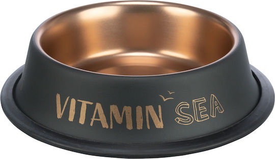 Trixie Be Nordic Edelstahl Schalen Futter für Hund & Katze auf Basis von 700ml 21cm in Schwarz Farbe