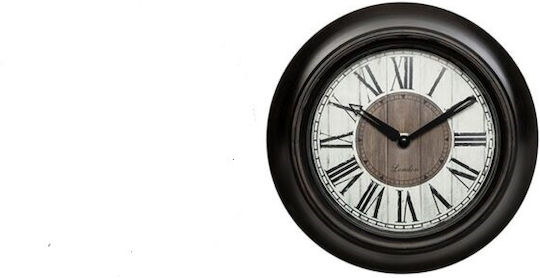 Atmosphera Retro Wanduhr Schwarz Ø23cm