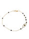Polytimo Damen Armband mit Design Auge aus Gold 14K mit Zirkon