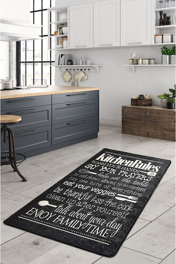 Conceptum Hypnose Χαλάκι Κουζίνας Διάδρομος 80x150cm Μαύρο Conceptum Hypnose Χαλάκι Κουζίνας Διάδρομος 80x150cm Μαύρο