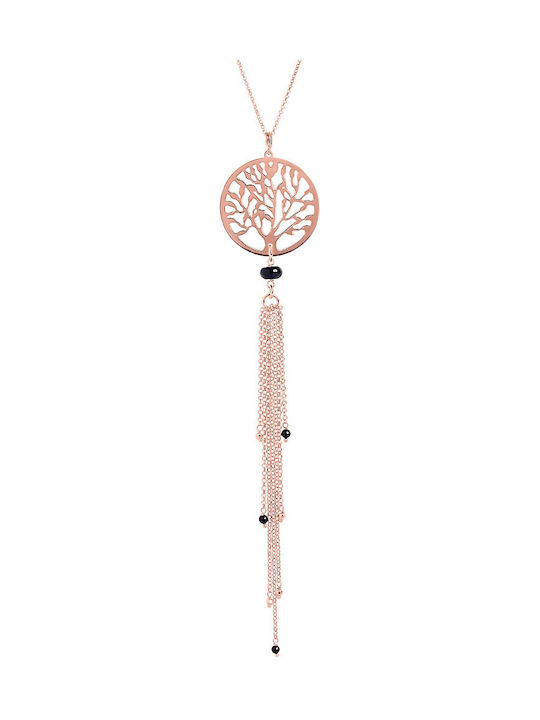 JewelStories Halskette Baum aus Roségold 14K