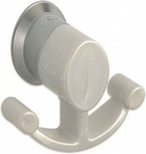 Toyma Haken Badezimmer Doppelt Schrauben ​17.3x6.5cm Weißes