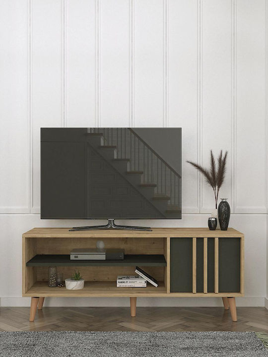 TV-Ständer Andros Natur/Anthrazit M140xT40xH50cm