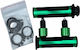 Grips with Handlebar Counterweights в Green цвят
