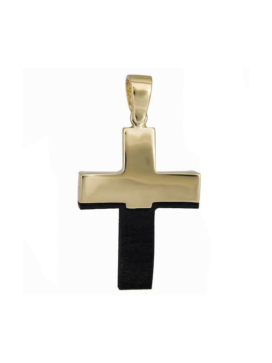 Herren Gold Kreuz 14K