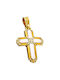 Triantos Femeiesc Aur Cruce 14K