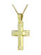 Triantos Femeiesc Aur Cruce 14K