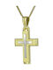 Triantos Herren Gold Kreuz 14K