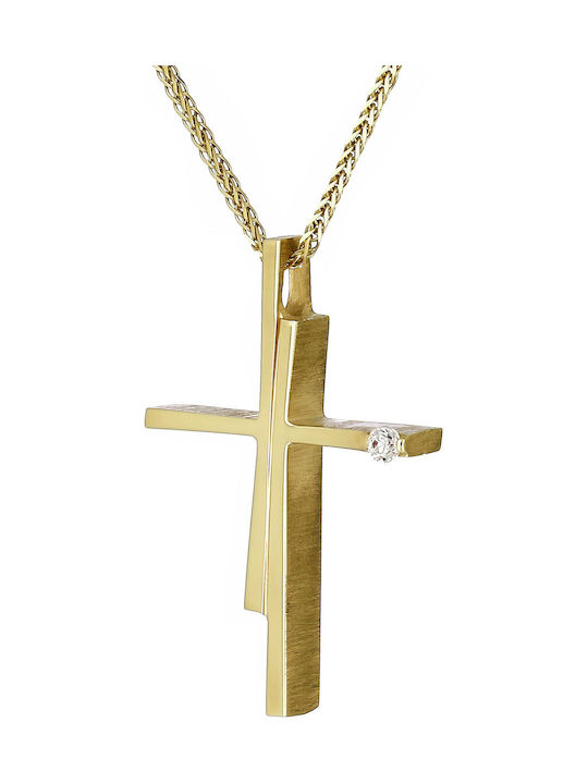 Triantos Damen Gold Kreuz 18K