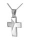 Triantos Men's White Gold Cross 14K