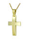 Triantos Herren Gold Kreuz 14K