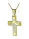 Triantos Herren Gold Kreuz 14K