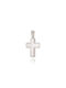 Triantos Men's White Gold Cross 14K