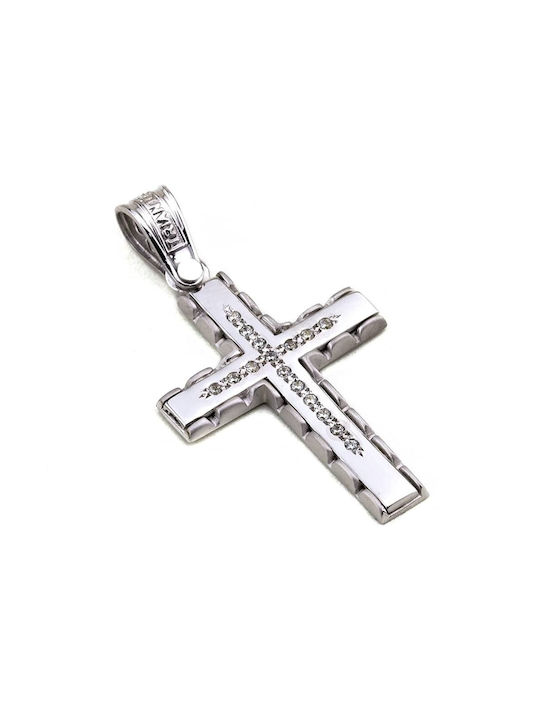 Triantos Women's White Gold Cross 14K Κορίτσι