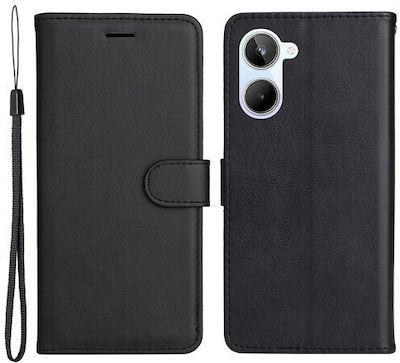 Leather Wallet Black (Realme 10)