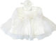 Angelbox Λευκό Φόρεμα Βάπτισης από Δαντέλα