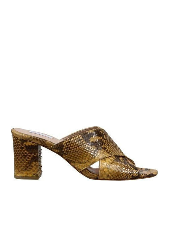 Kalogirou Damen Sandalen in Gelb Farbe