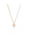 LifeLikes Necklace from Gold-plated Steel with Zircon