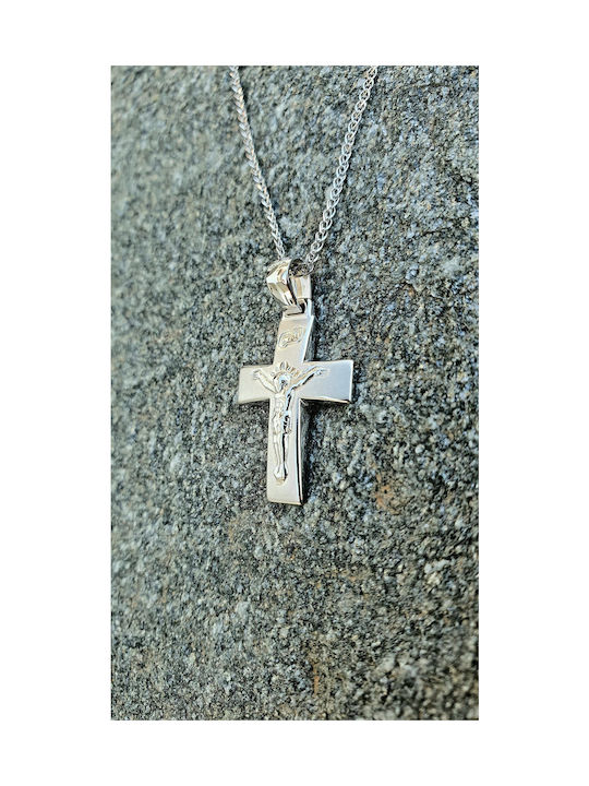 Papadopoulos Gold Women's White Gold Cross 14K