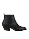 Χανιωτακης Women's Leather Boots Black