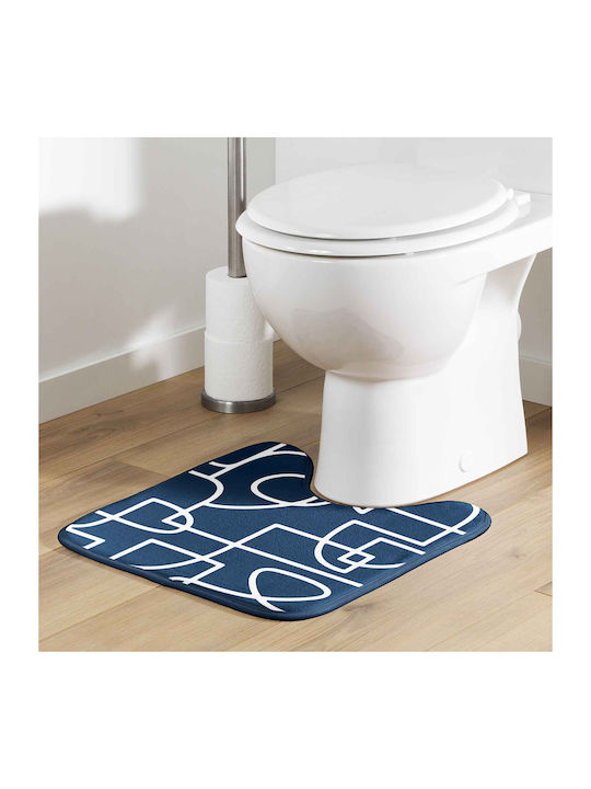 Spitishop Non-Slip Bath Mat Toilet L-c Labyrinthe 1801899 Blue 45x45cm