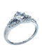 Savvidis Single Stone from White Gold 14K