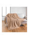 L-c Foxy Furry Blanket Sofa 125x150cm Sable