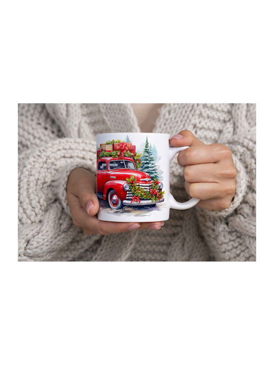 Christmas Mug Ceramic White 1pcs