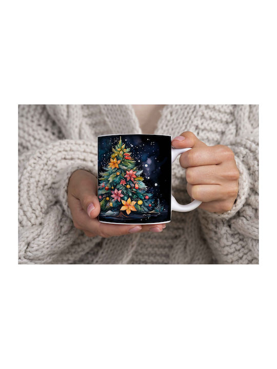 Christmas Mug Ceramic White 1pcs