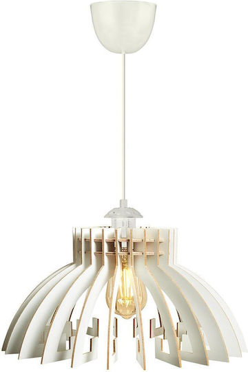 Asir Group Lampă Suspendată Albă 39x39x55 cm